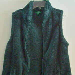 Hunter Green Velour Vest